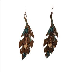 Handmade Koi Pierced Dangle Earrings